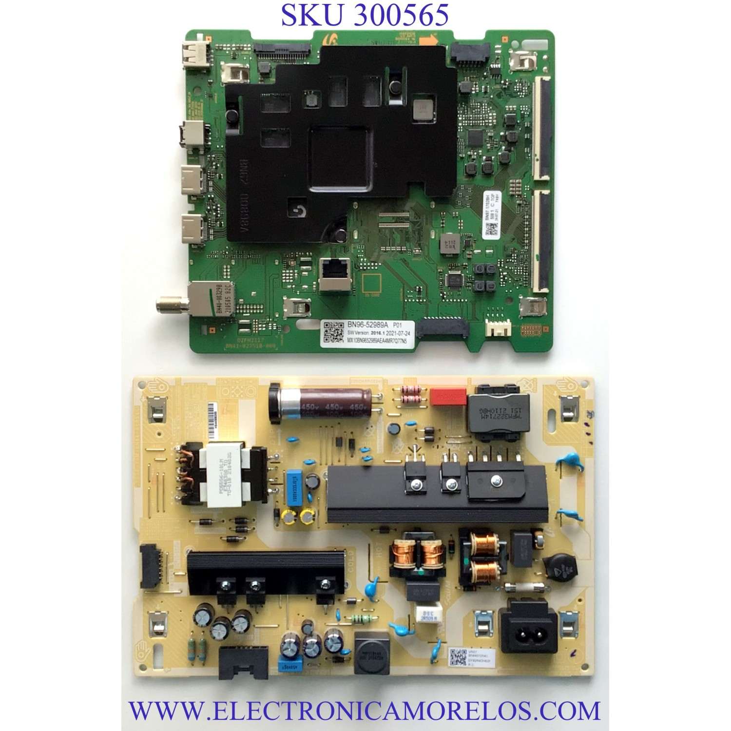 KIT DE TARJETAS PARA TV SAMSUNG CRYSTAL 4K SMART TV / MAIN BN96-52989A / BN94-16115D / BN41-02751B / BN97-17028H / FUENTE BN44-01054C / BN4401054C / L55S6_TSM / ST55F171C8 / PANEL CY-BT055HGLVNH / MODELO UN55TU7000 / UN55TU7000FXZA / UN55TU7000FXZA FN11